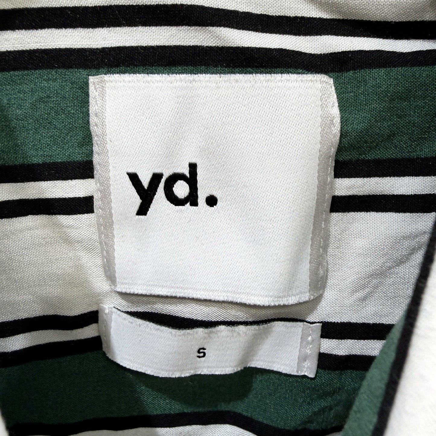 yd. Mens Striped Button-Down Shirt in Multi Color Size S