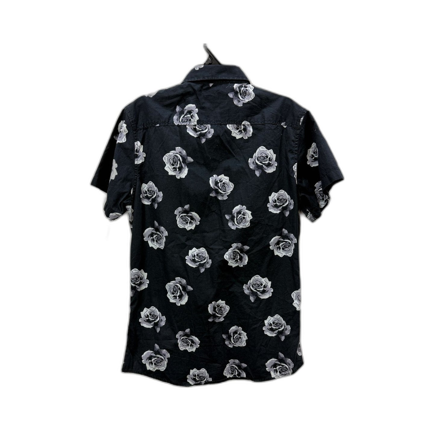 Connor Mens Floral Print Button-Down Shirt Slim Fit Casual Black Size XS NEW