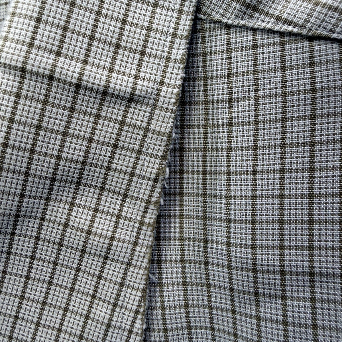 B.CLEMO Mens Button-Down Plaid Shirt in Gray/White Cotton Casual Tops XXL