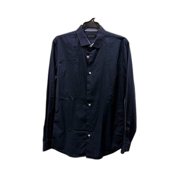 Jack London Mens Navy Blue Cotton Button-Down Shirt, Small Size