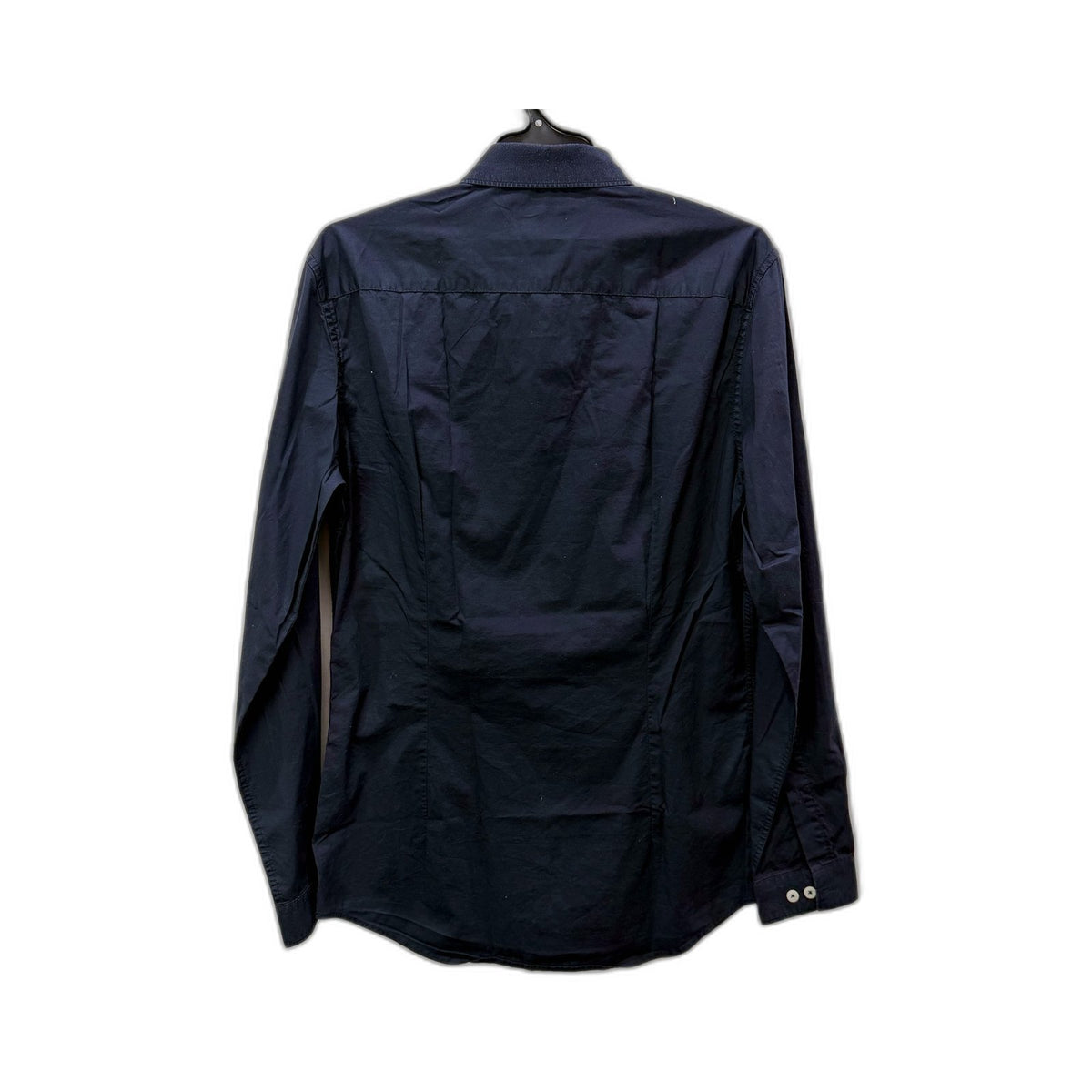 Jack London Mens Navy Blue Cotton Button-Down Shirt, Small Size