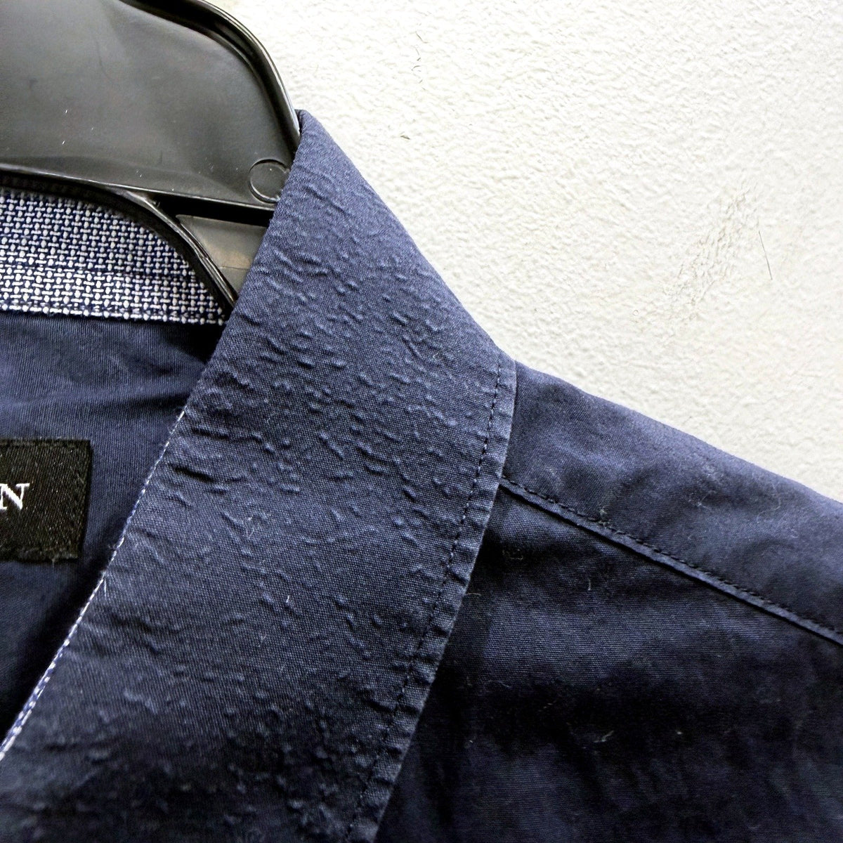 Jack London Mens Navy Blue Cotton Button-Down Shirt, Small Size