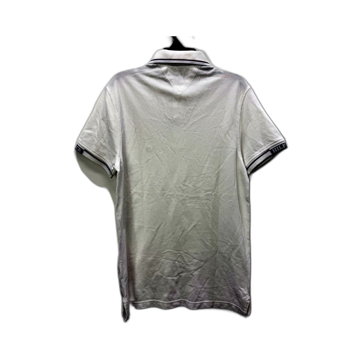 Tommy Hilfiger Mens Classic Polo Shirt Cotton Pique Comfortable White Size S NEW