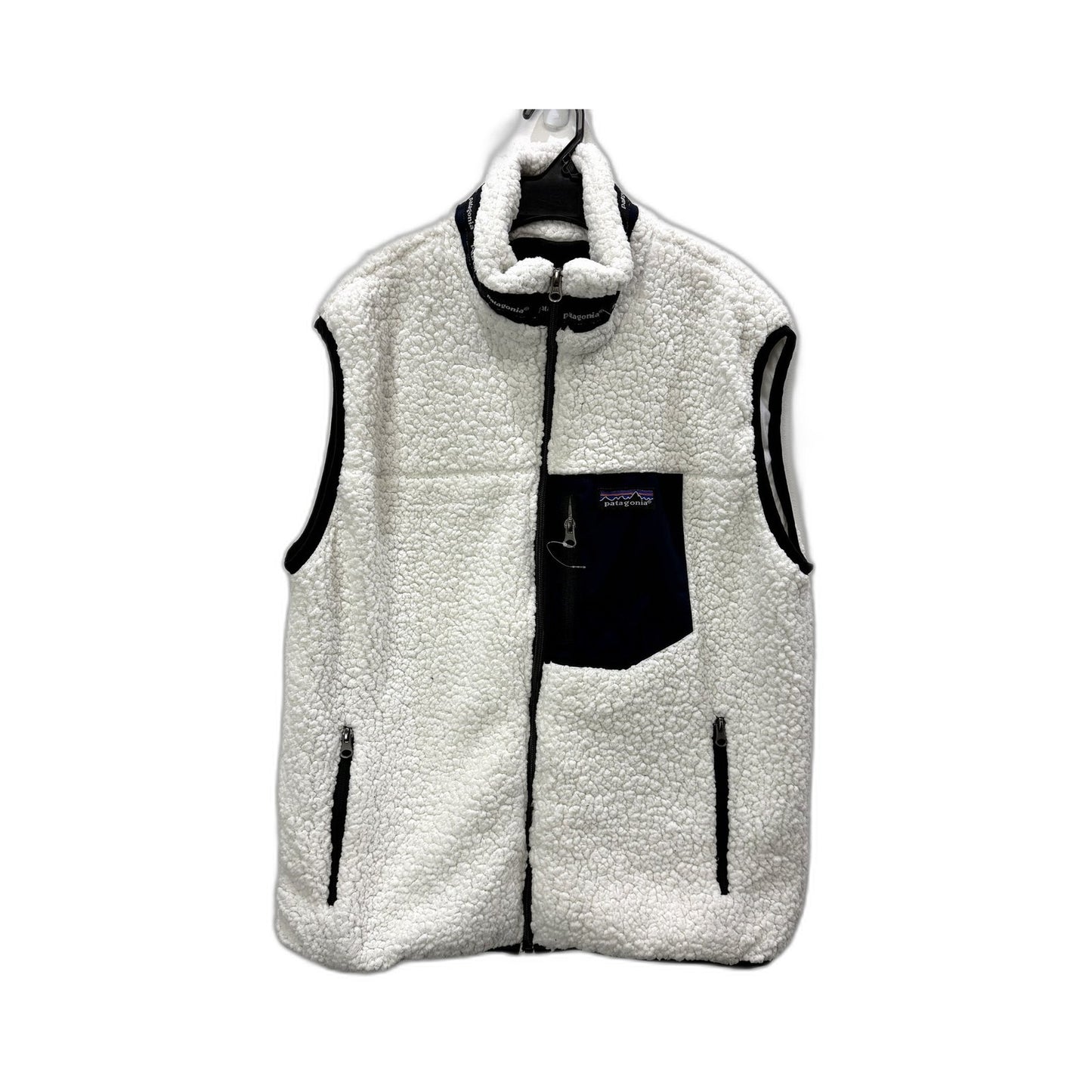 Patagonia Mens Retro Fleece Vest Organic Cotton Sherpa White Size Large