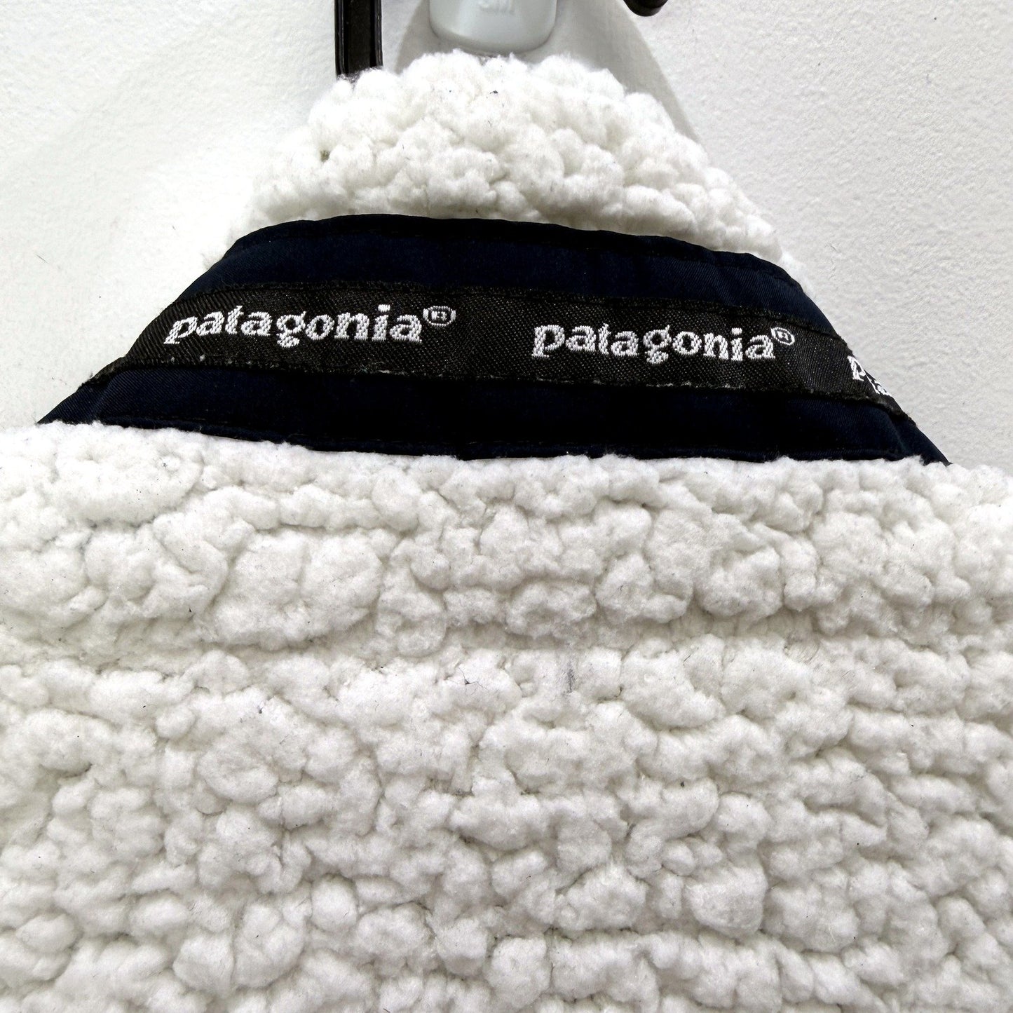 Patagonia Mens Retro Fleece Vest Organic Cotton Sherpa White Size Large