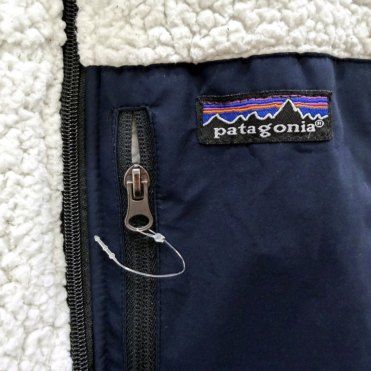 Patagonia Mens Retro Fleece Vest Organic Cotton Sherpa White Size Large