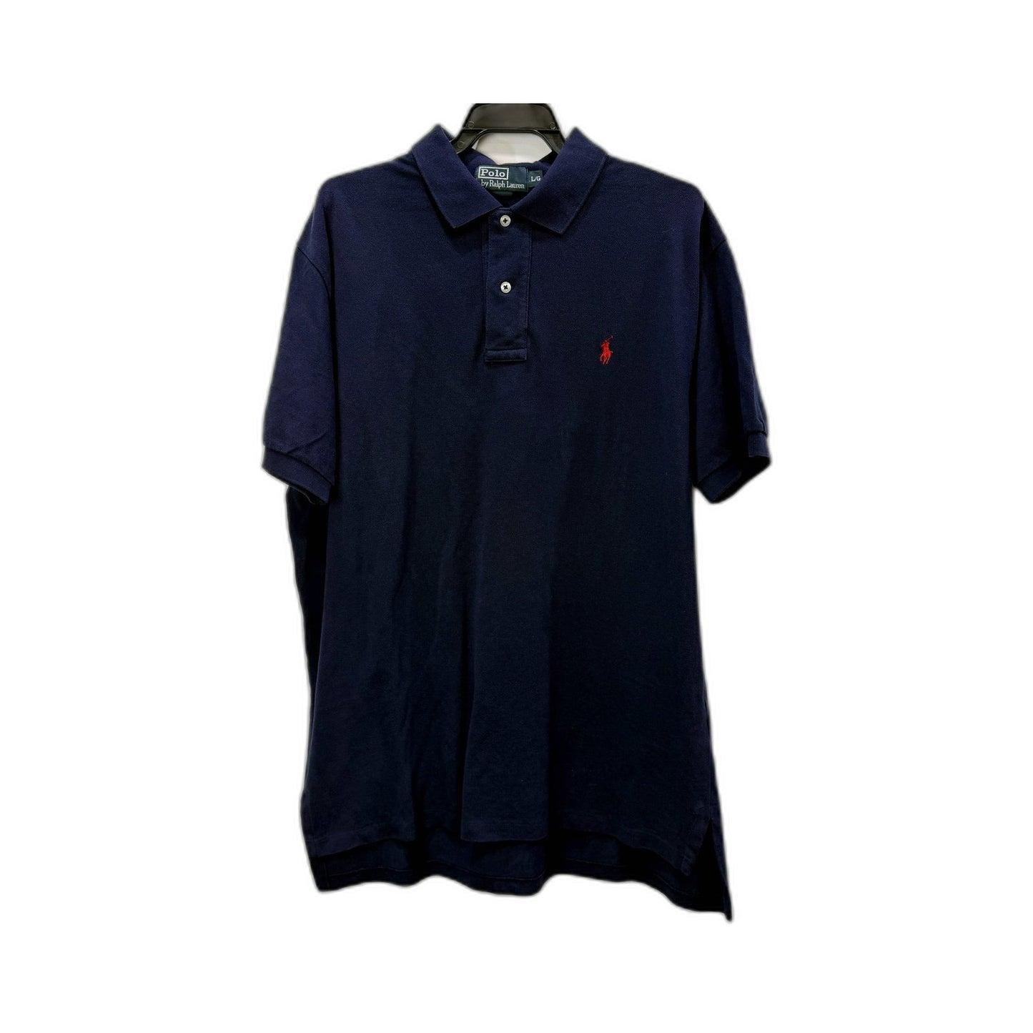 Polo by Ralph Lauren Mens Navy Blue 100% Cotton Shirt Size L