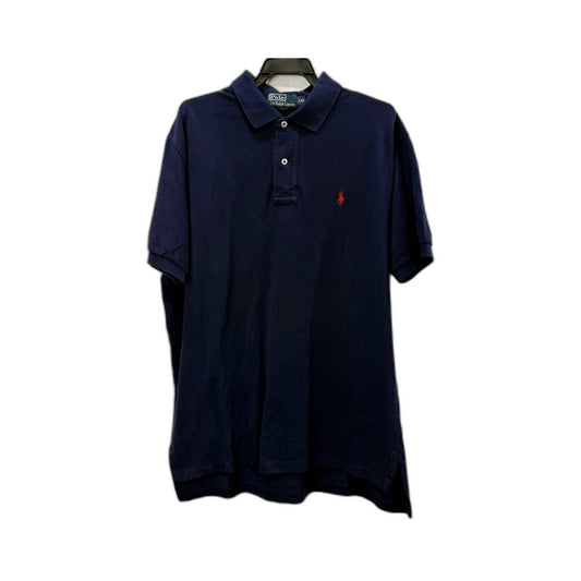 Polo by Ralph Lauren Mens Navy Blue 100% Cotton Shirt Size L