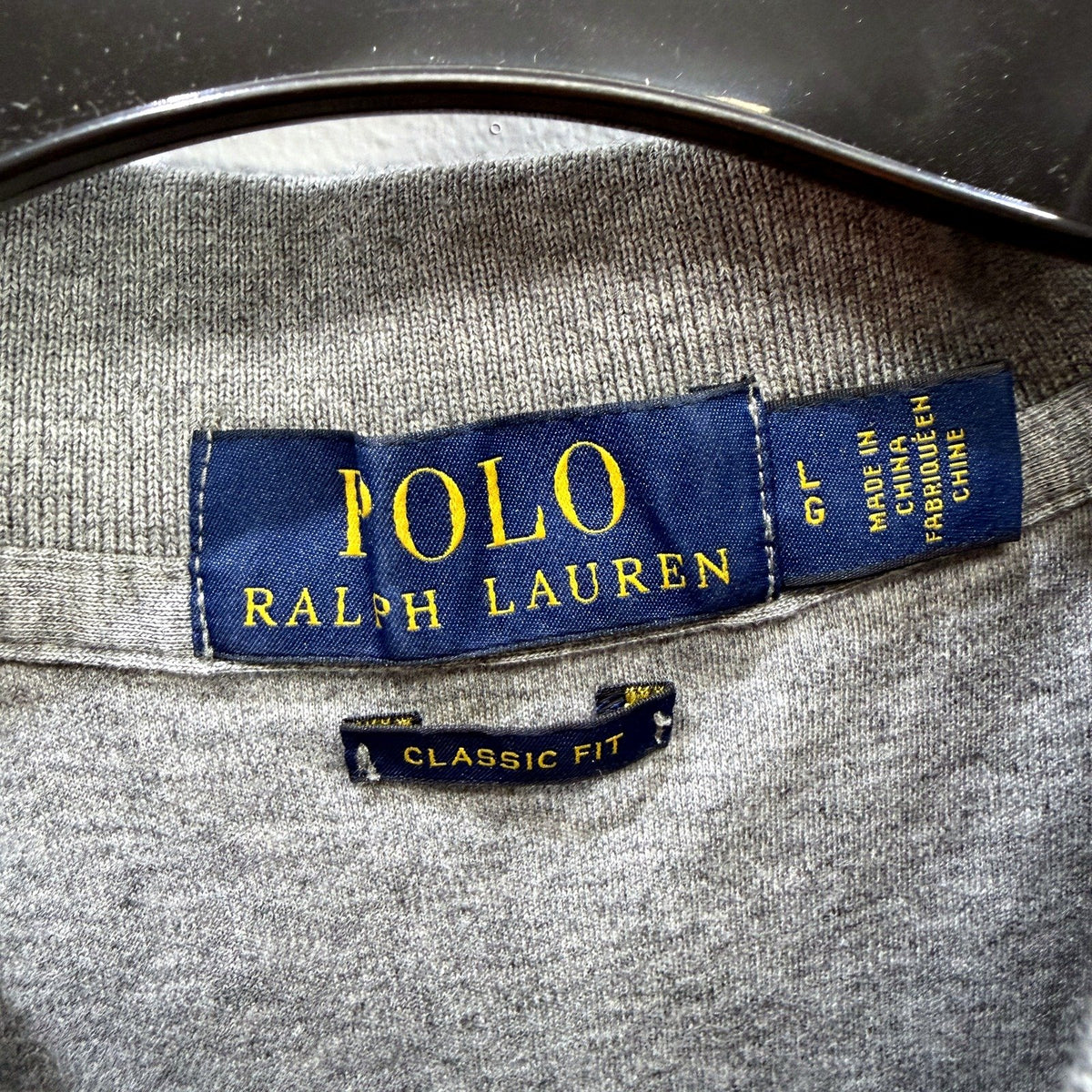 Polo Ralph Lauren Mens Classic Fit Cotton Gray Shirt Size L NEW