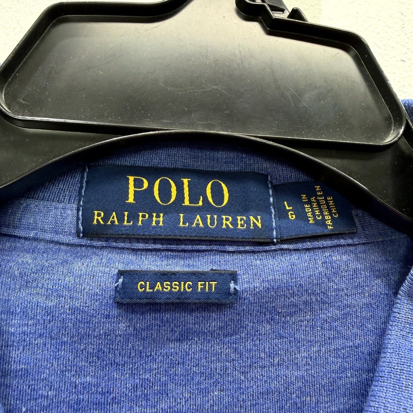 Polo Ralph Lauren Mens Classic Fit Cotton Shirt in Blue, Size L