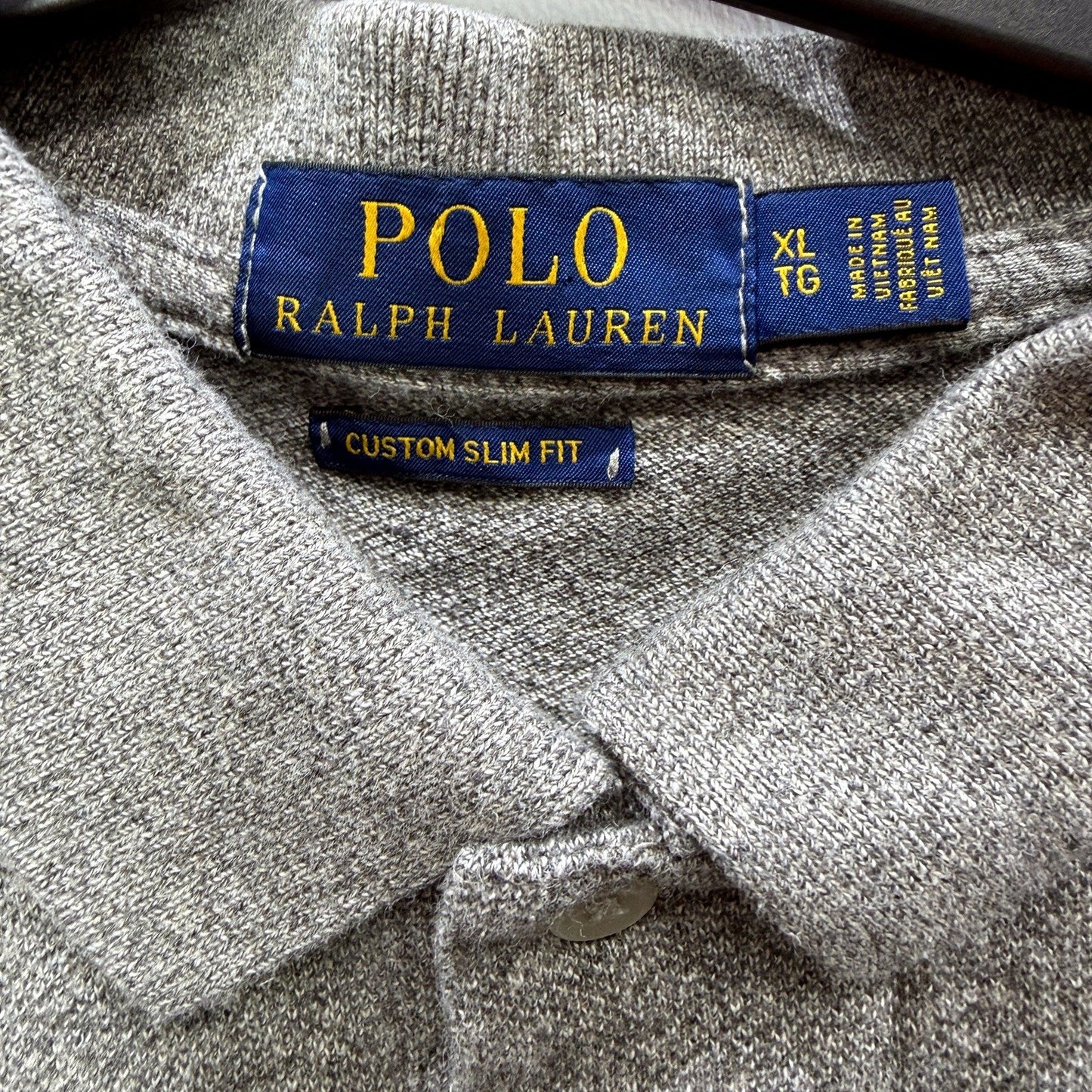 Polo Ralph Lauren Mens Gray Slim Fit Shirt Size XL NEW