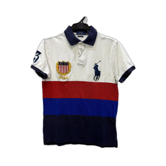 Polo Ralph Lauren Mens Slim Fit Color Block Shirt Multi Color Size S
