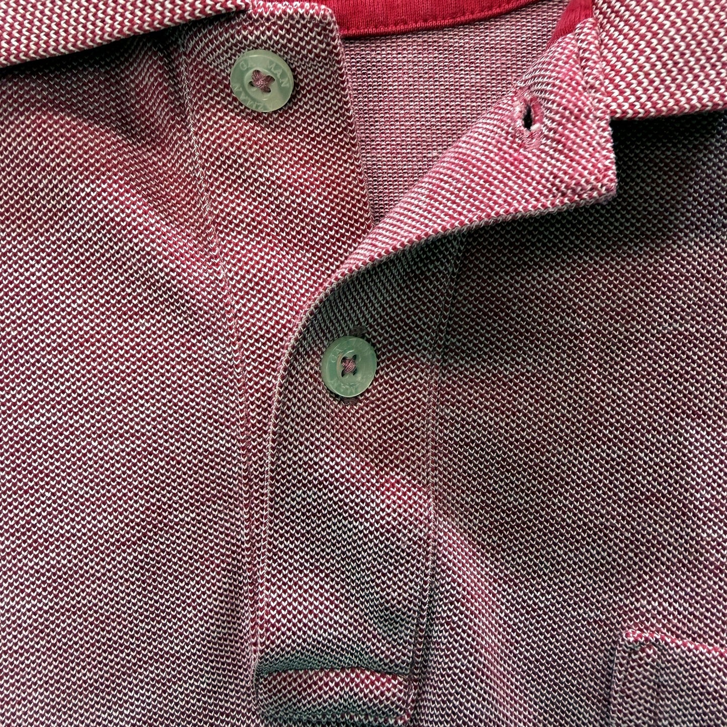 Gazman Mens Cotton Polo Shirt, Short Sleeve, Pink, Size M