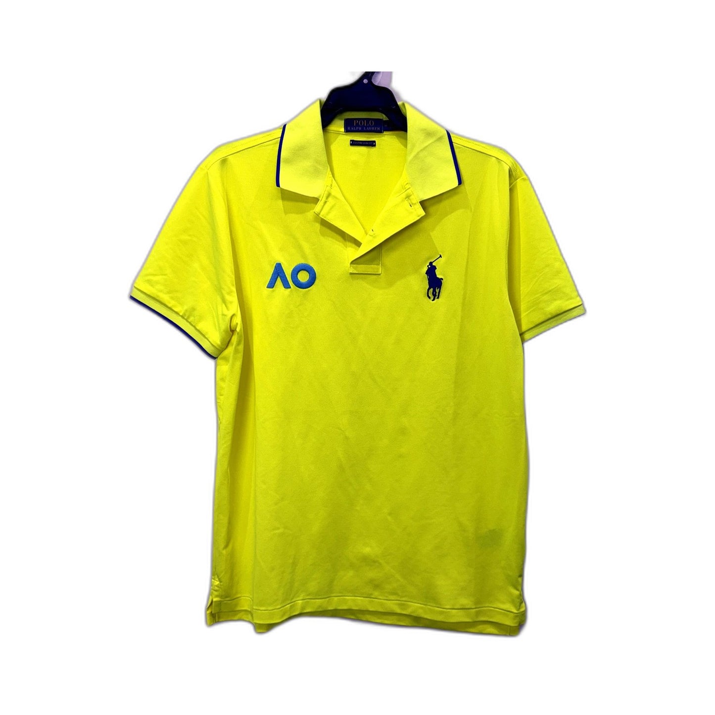 Polo Ralph Lauren Mens Slim Fit Neon Yellow Shirt Size M