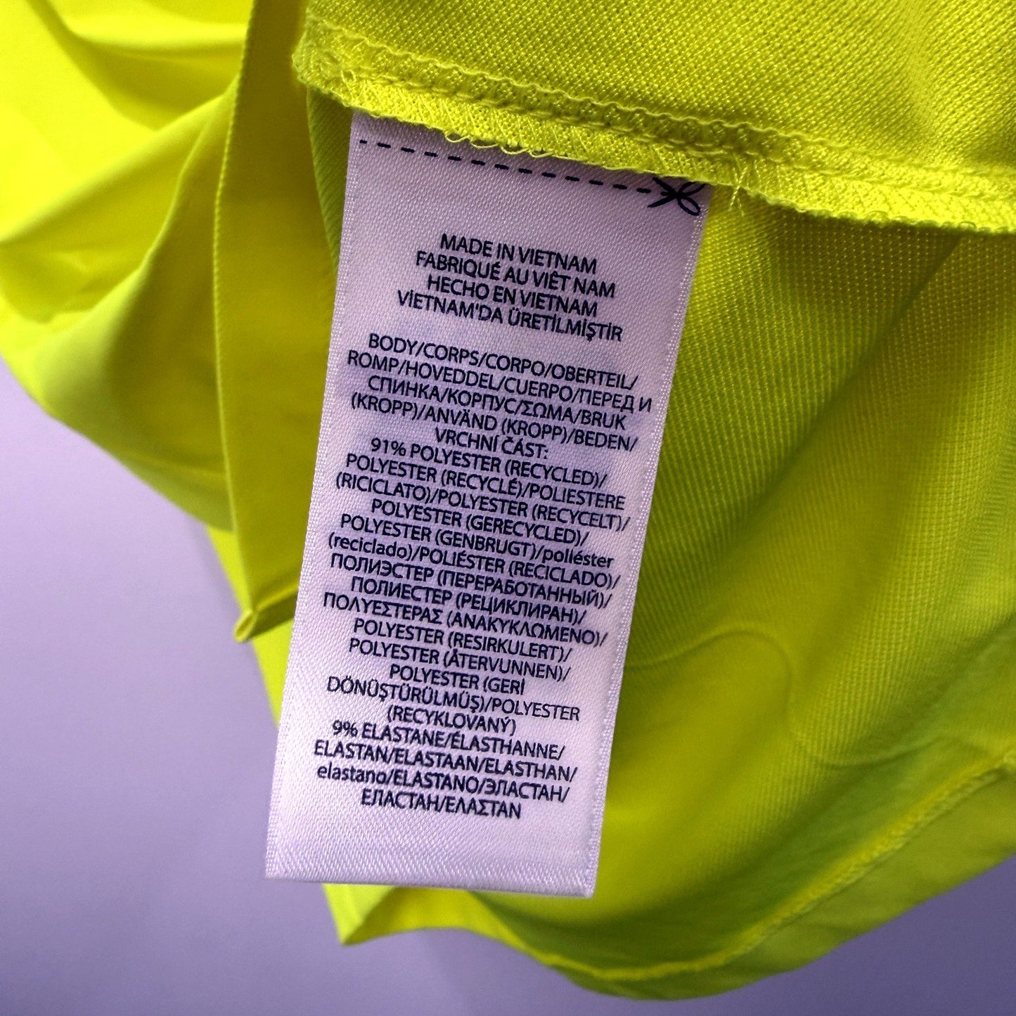 Polo Ralph Lauren Mens Slim Fit Neon Yellow Shirt Size M