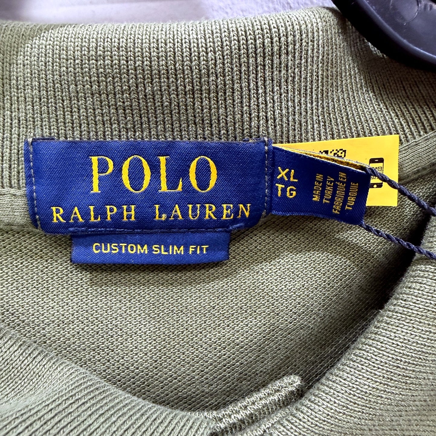 Polo Ralph Lauren Mens Olive Green Cotton Short Sleeve Shirt XL NEW