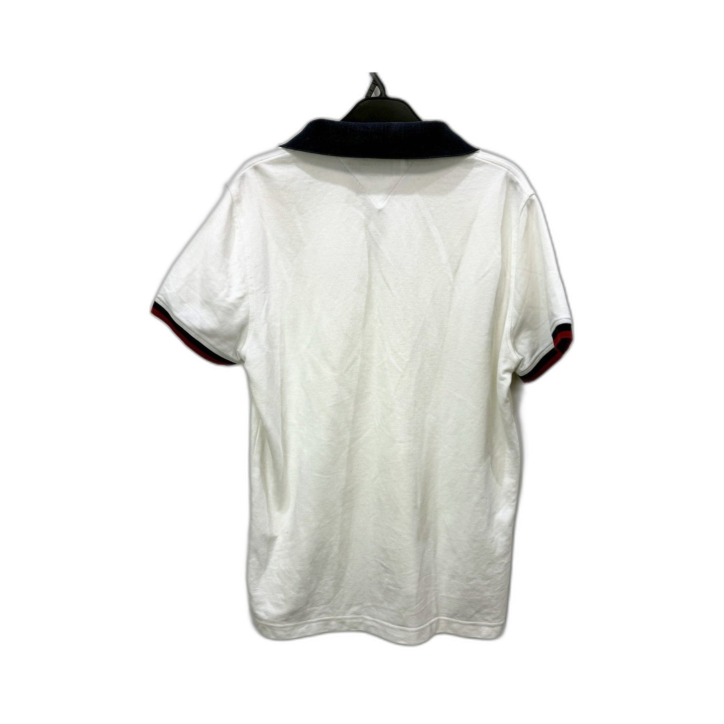 Tommy Hilfiger Mens Classic Polo Shirt Cotton Pique Comfortable White Size M