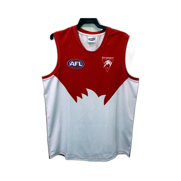 AFL Sydney Australian Rules Football Jersey Mens in Red & White, Size M