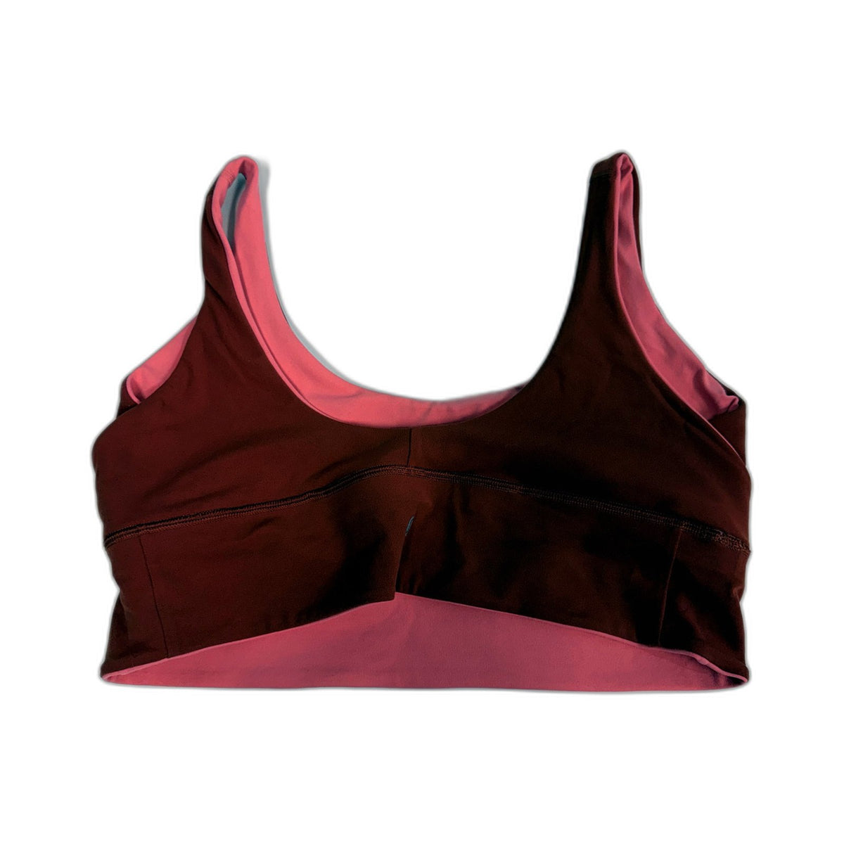 Lululemon Womens Reversible Sports Bra Supportive Workout Pink Red Size Large
