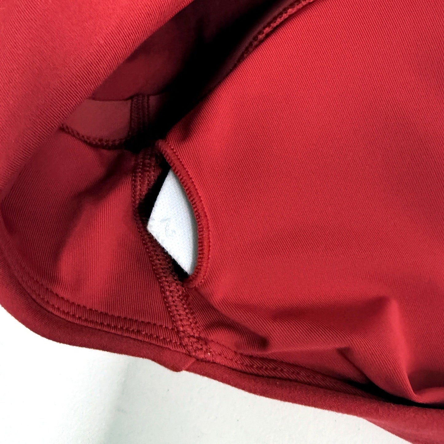 White Fox Active Womens Padded Sports Top in Red, Small Size