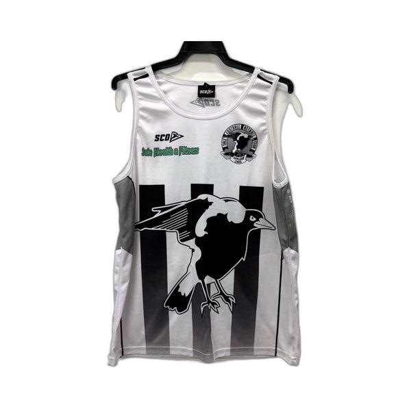 SCD Mens Basketball Jersey White Black Lightweight Athletic Size Large