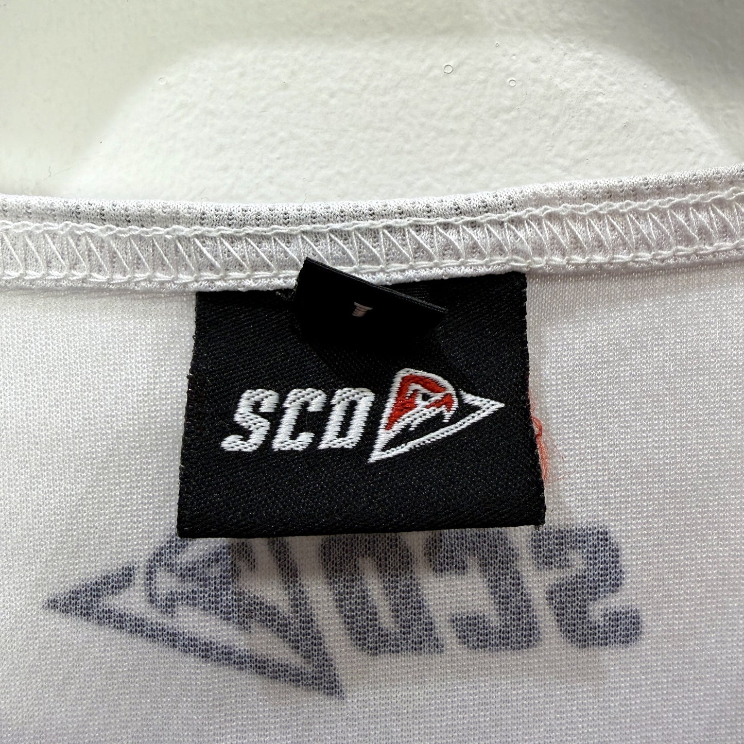 SCD Mens Basketball Jersey White Black Lightweight Athletic Size Large
