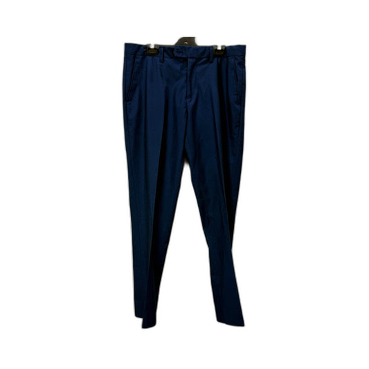 Connor Mens Skinny Dress Pants in Navy Blue, Size 34