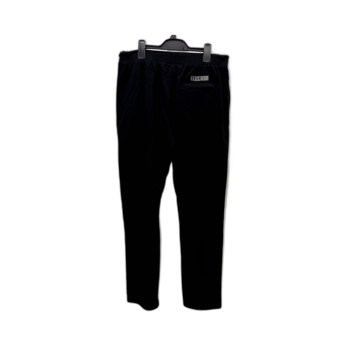 Jeep Womens Black Cotton Drawstring Sweatpants in Plus Size 3XL