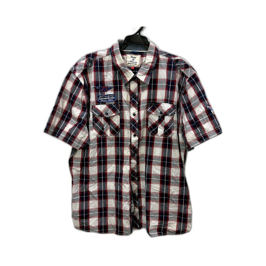 Stone and Mason Mens Plaid Button-Down Shirt Multi Color Cotton Size XXXL