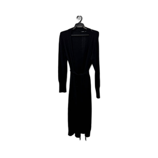 Bassike Womens Merino Wool Cardigan Dress in Black, Size M