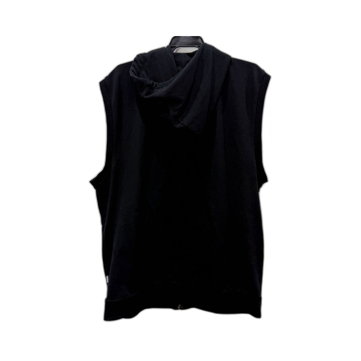 Richmond Mens Hooded Sleeveless Sweatshirt in Black, Extra Large Size 2XL
