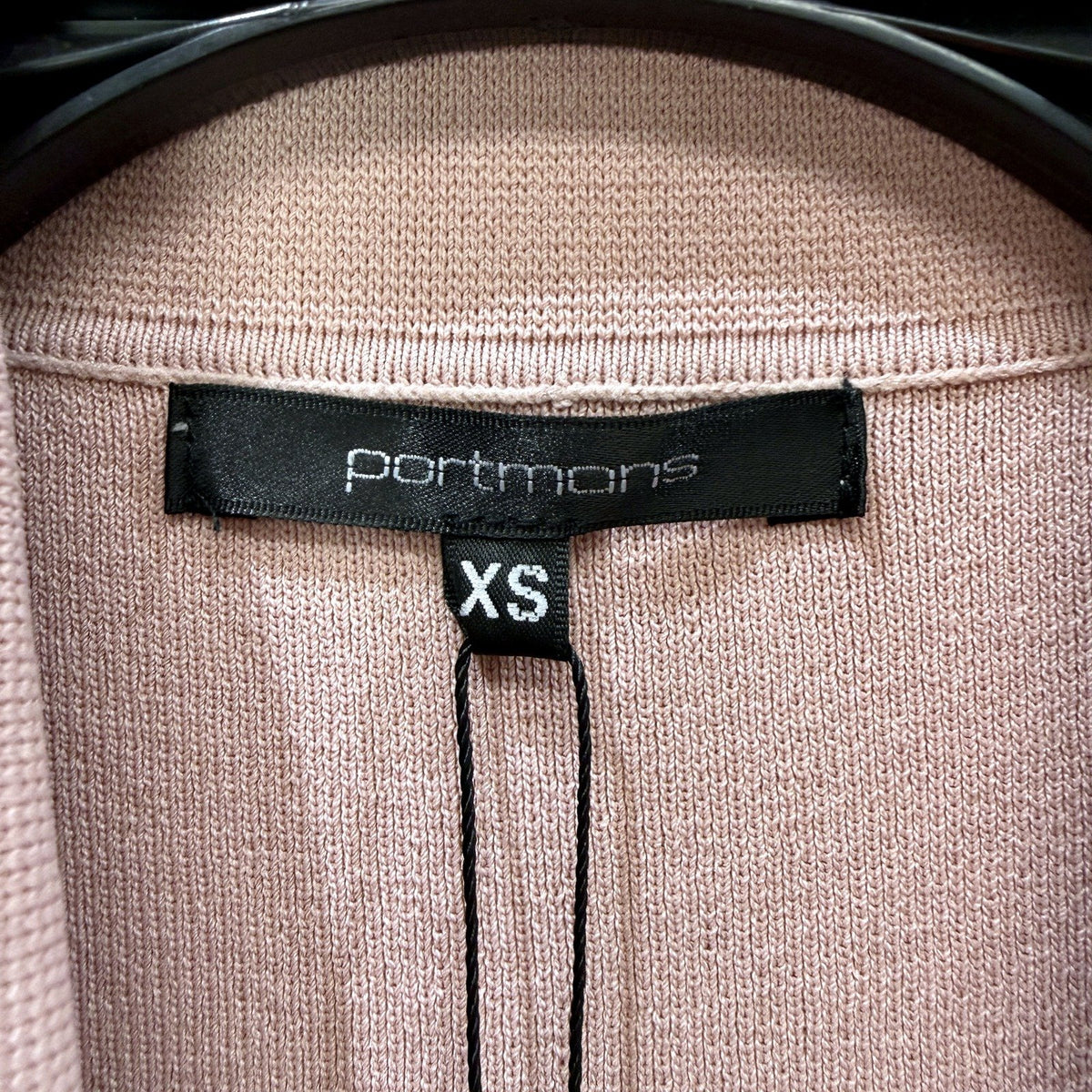 Portmans Womens Draped Collar Rose Smoke Cardigan Sweater, XS Size NEW