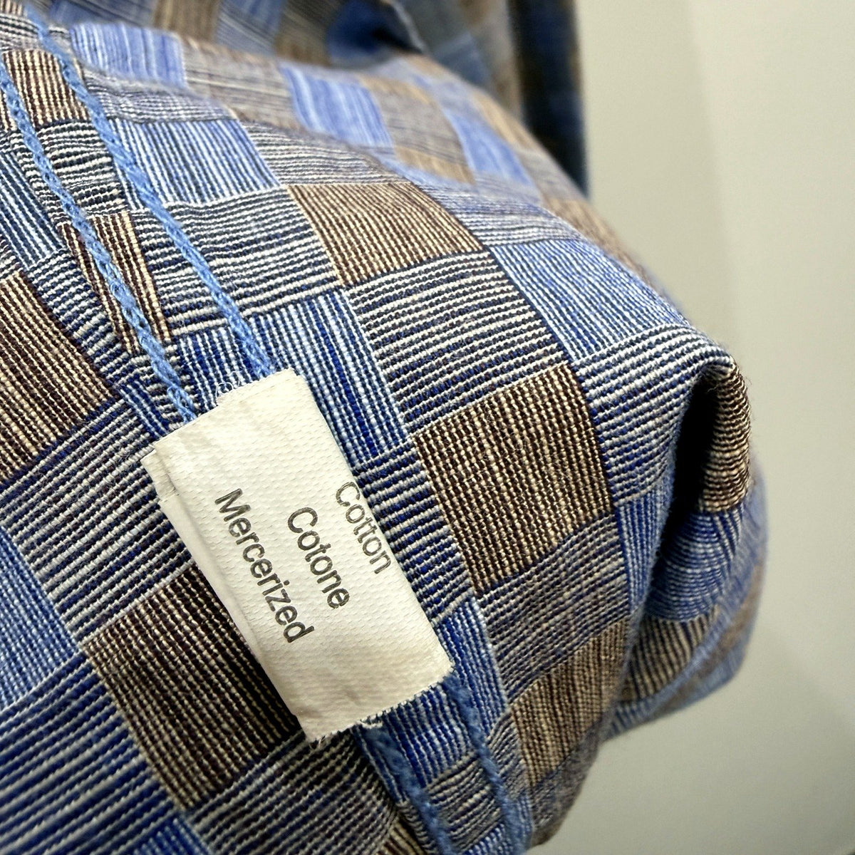 Pierre Cardin Mens Button-Down Plaid Shirt in Multi Color Size L