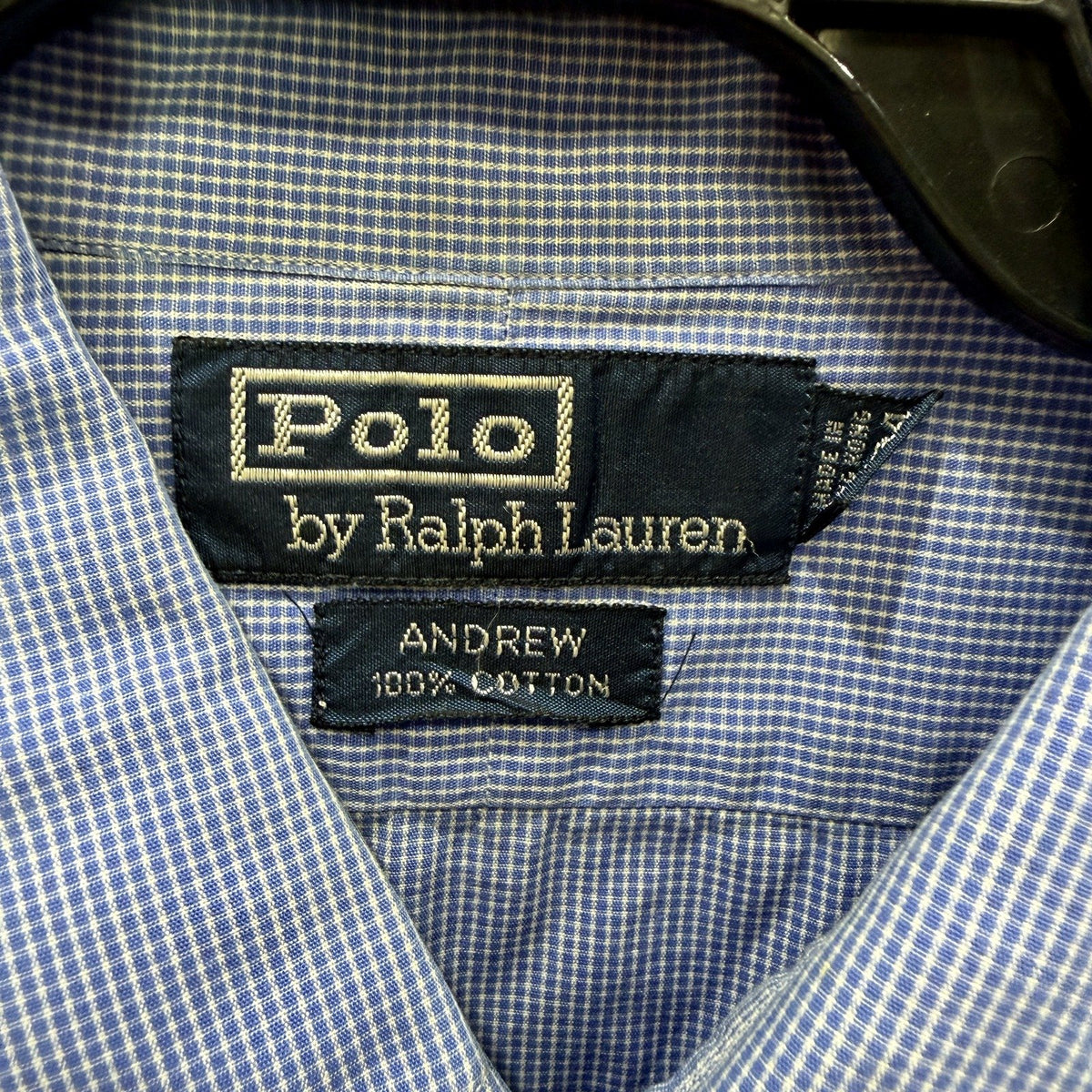 Polo by Ralph Lauren Mens Blue and White Gingham Button-Down Shirt Size M