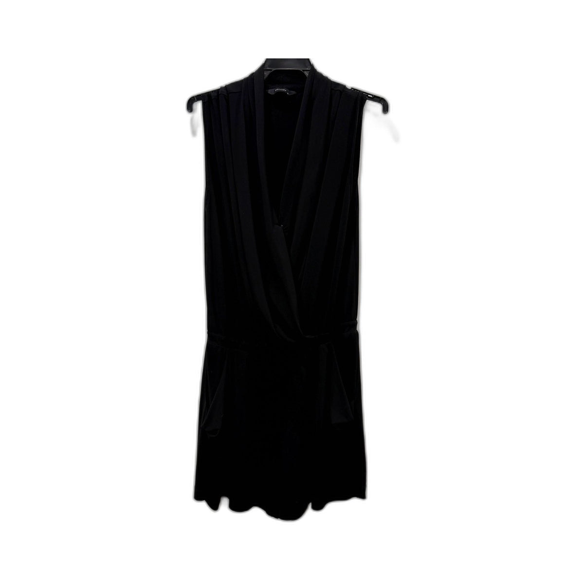 Decjuba Womens Playsuit/One Piece Sleeveless Draped Flowy Black Playsuit Sz 12