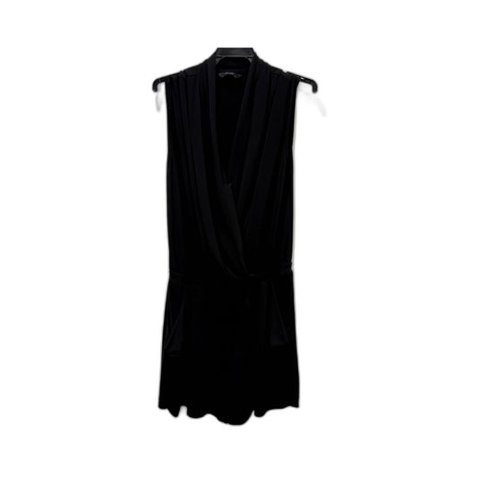 Decjuba Womens Playsuit/One Piece Sleeveless Draped Flowy Black Playsuit Sz 12
