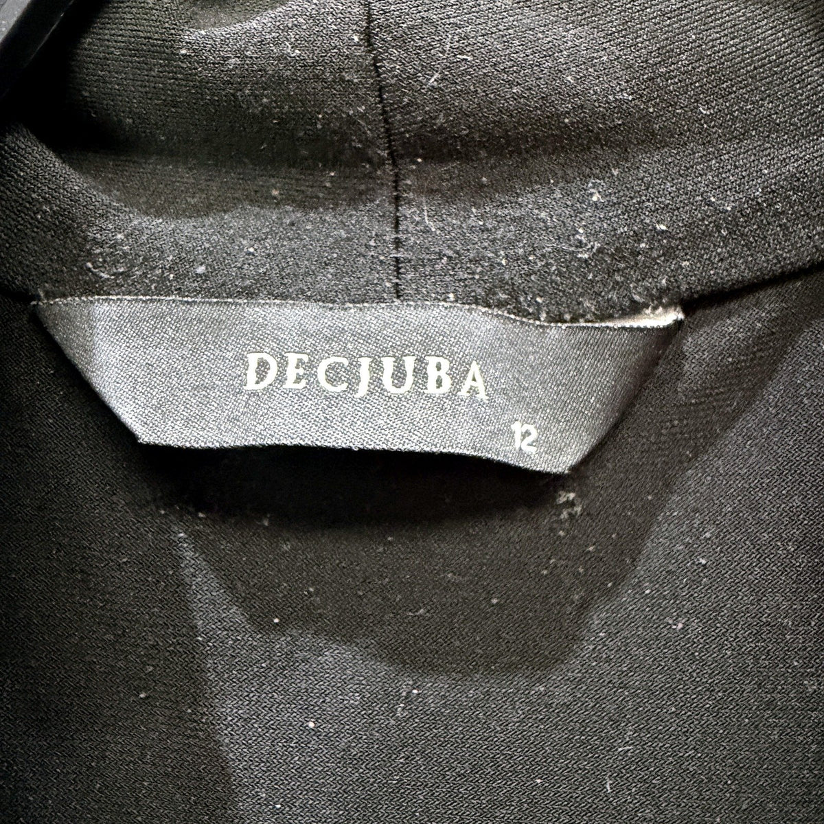 Decjuba Womens Playsuit/One Piece Sleeveless Draped Flowy Black Playsuit Sz 12