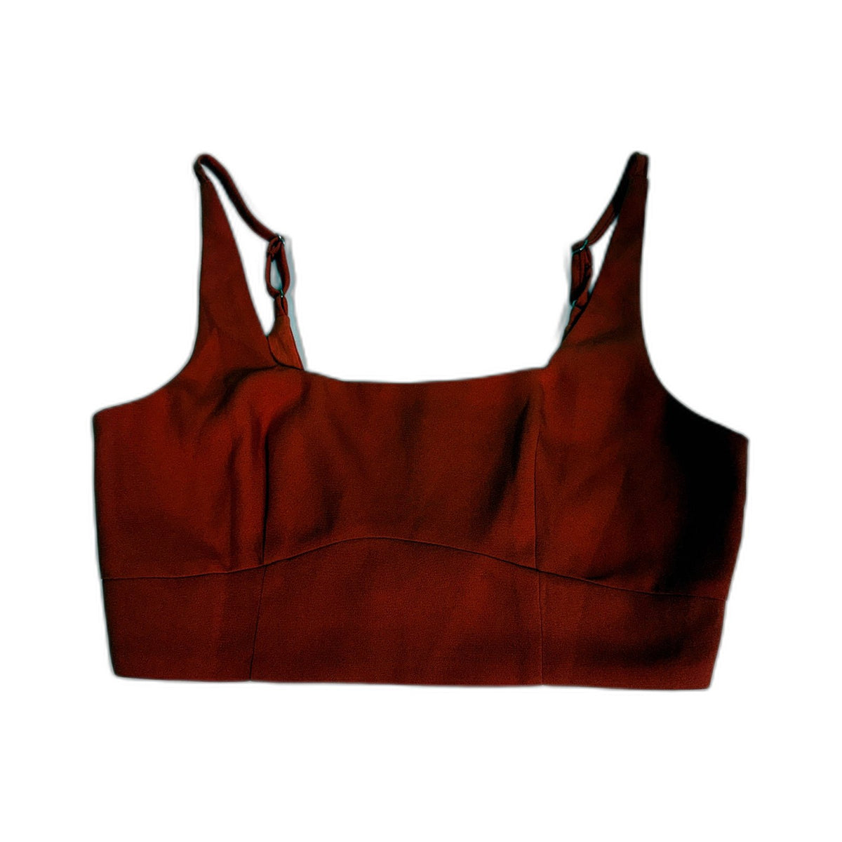 SNDYS Womens 2-Piece Rust Crop Top and Midi Skirt Outfit Set Sz XS NEW