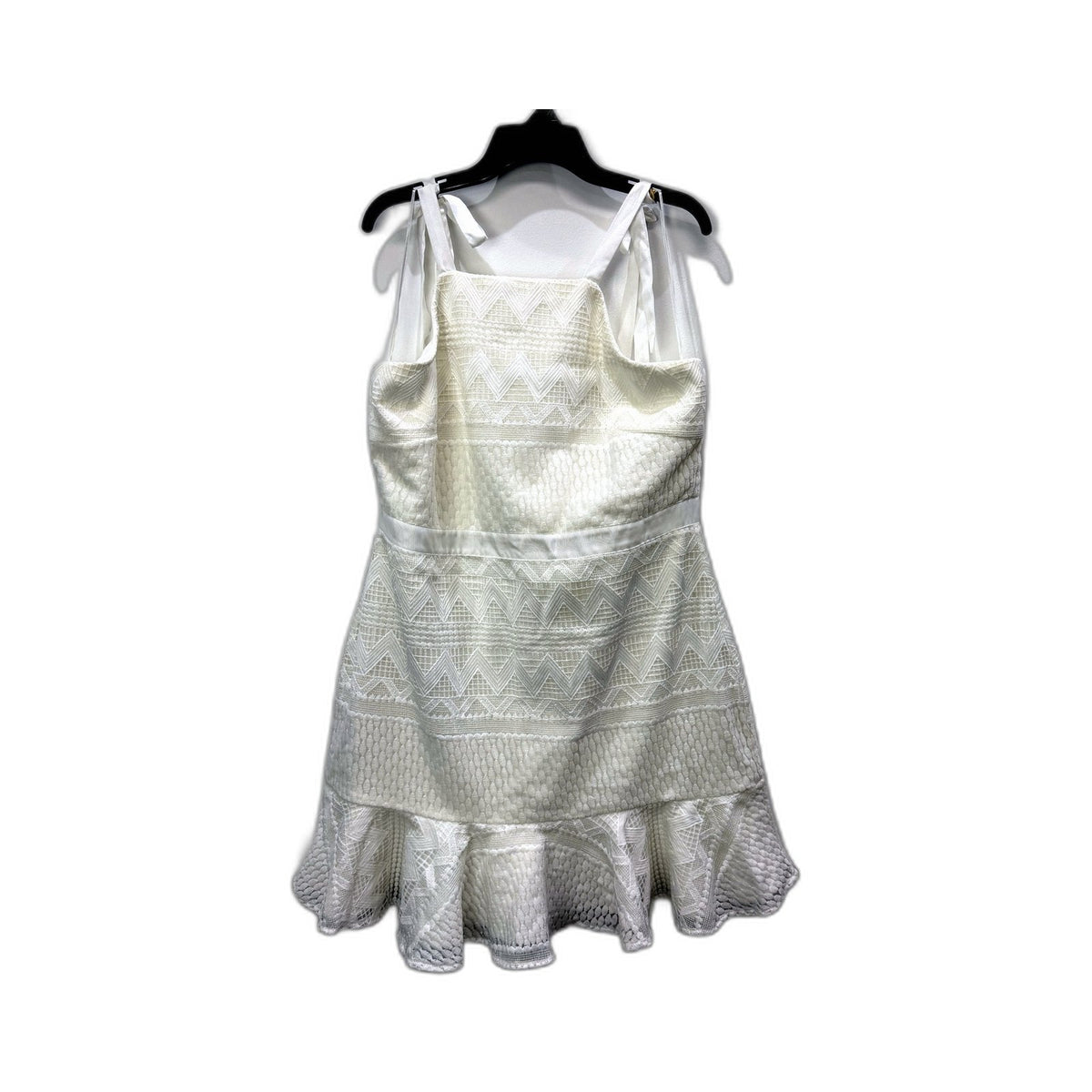 Two Sisters the Label Womens Sleeveless Ruffle Hem Dress White Size 16 NEW