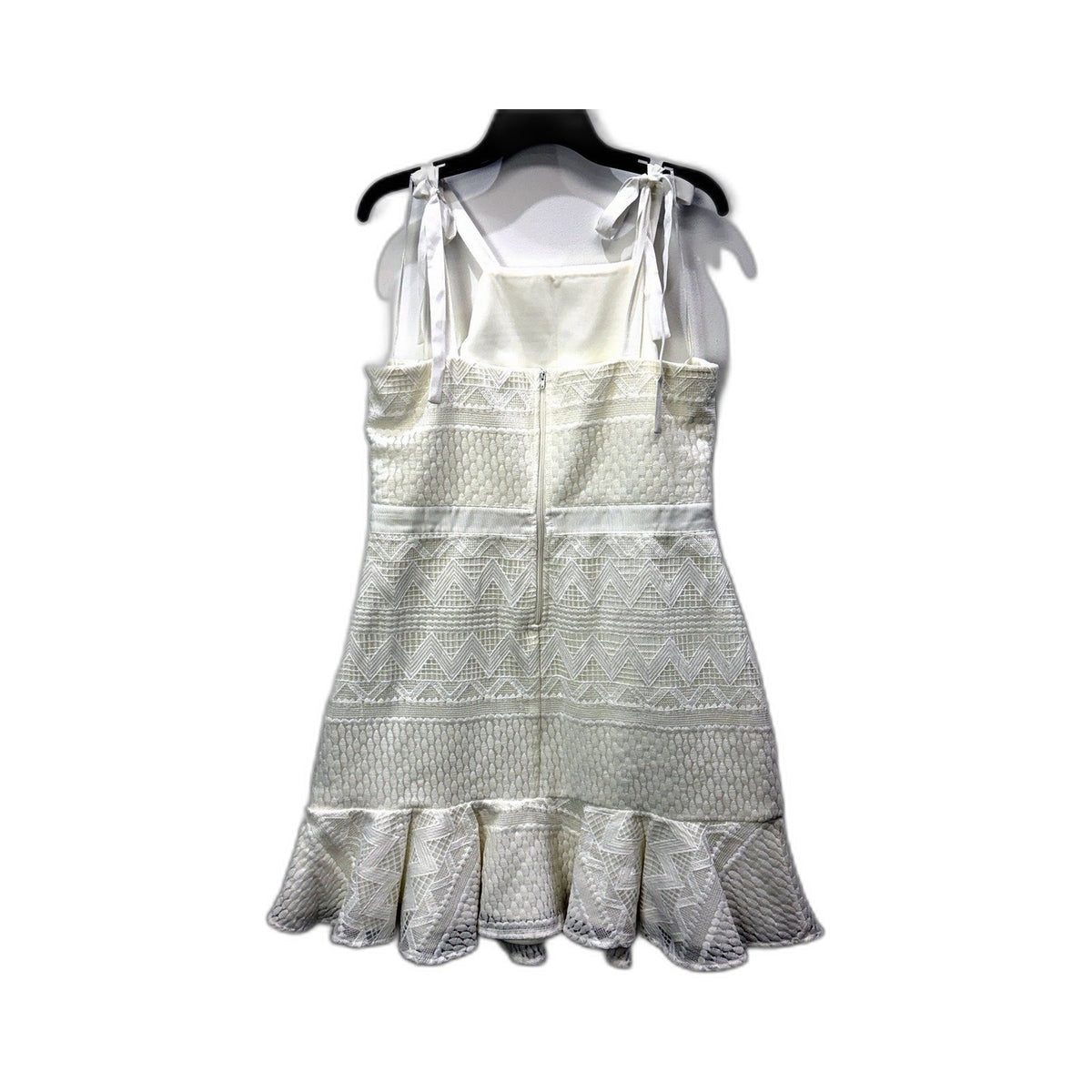 Two Sisters the Label Womens Sleeveless Ruffle Hem Dress White Size 16 NEW