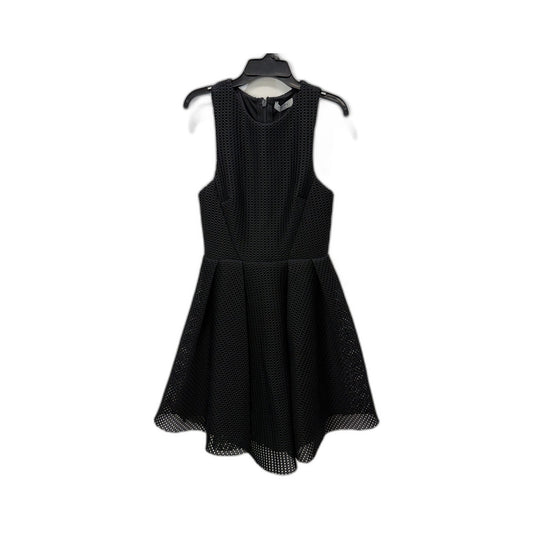 Pilgrim Womens Lilly Textured Mini Dress Honeycomb Pattern Black Size 6 NEW