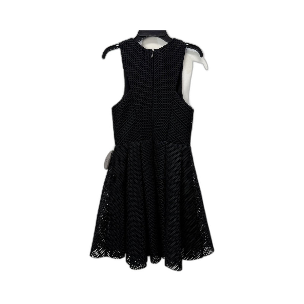 Pilgrim Womens Lilly Textured Mini Dress Honeycomb Pattern Black Size 6 NEW