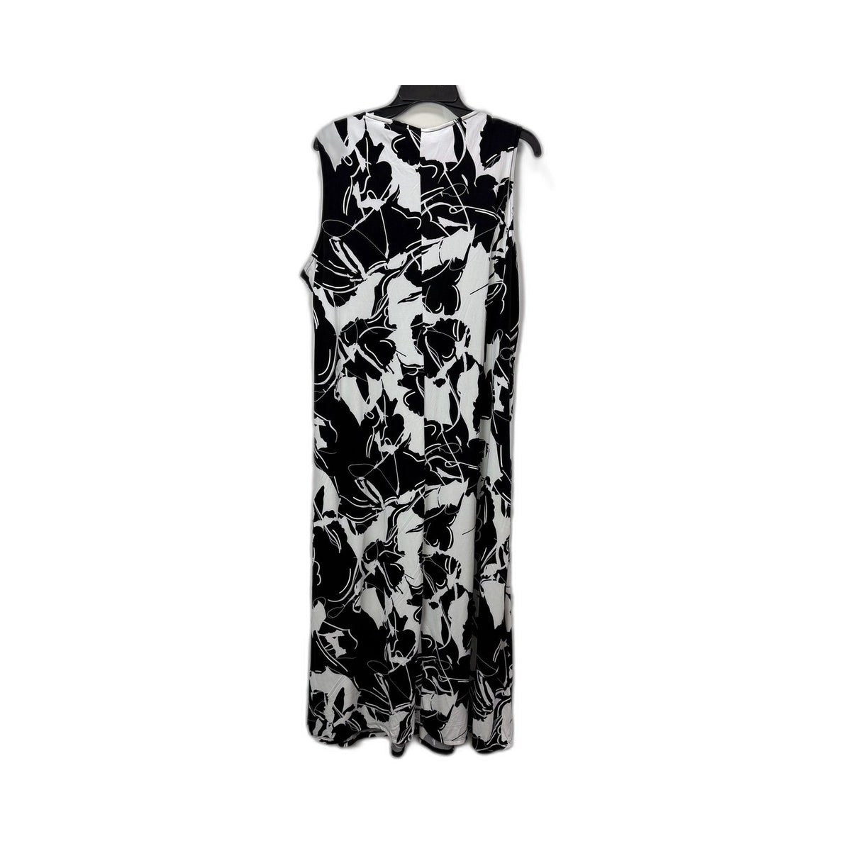 Noni B Womens Zip Knit Maxi Dress - Sleeveless, Jet Black, Size 18 NEW