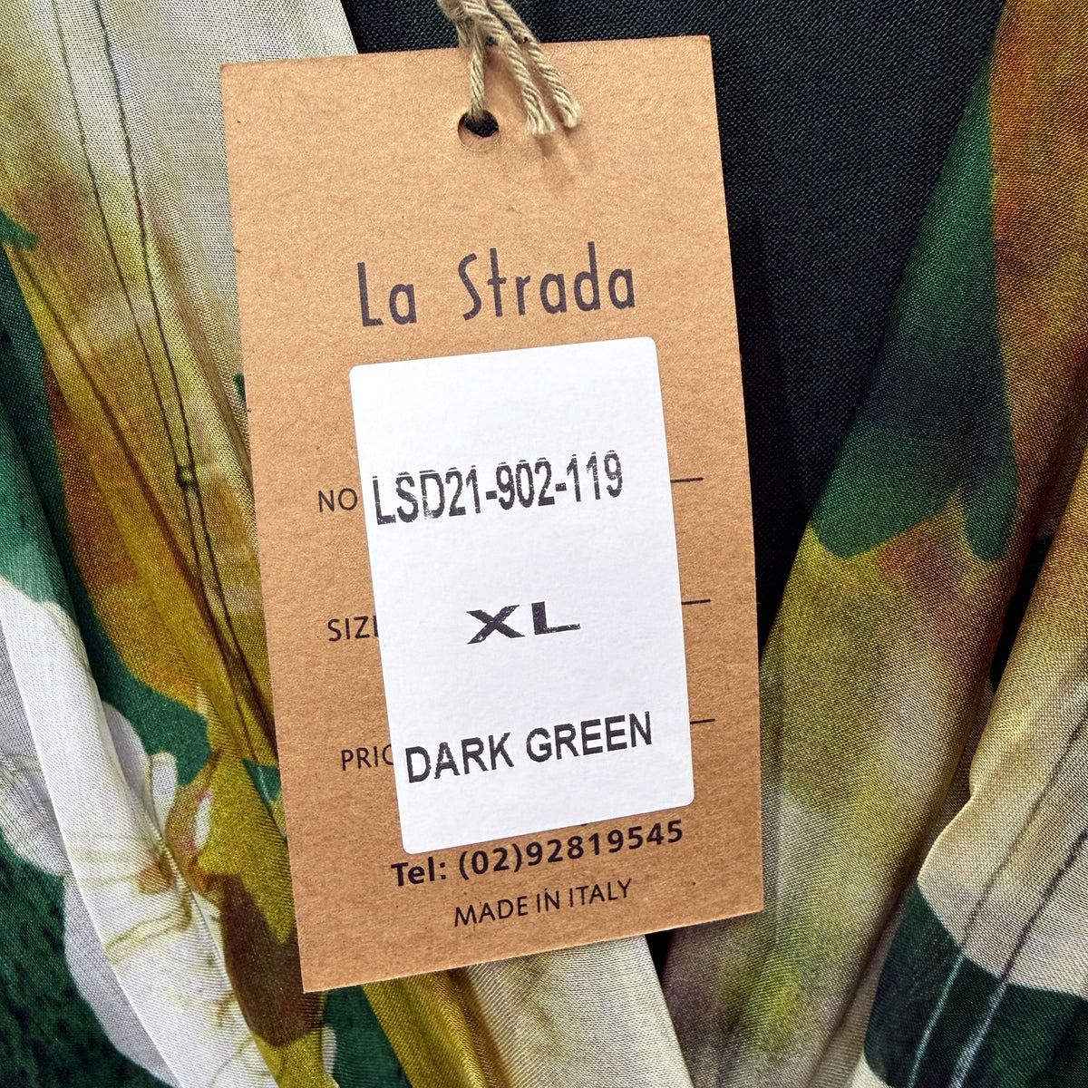 La Strada Womens Floral Print Maxi Dress Long Sleeve Multi Color Size XL NEW