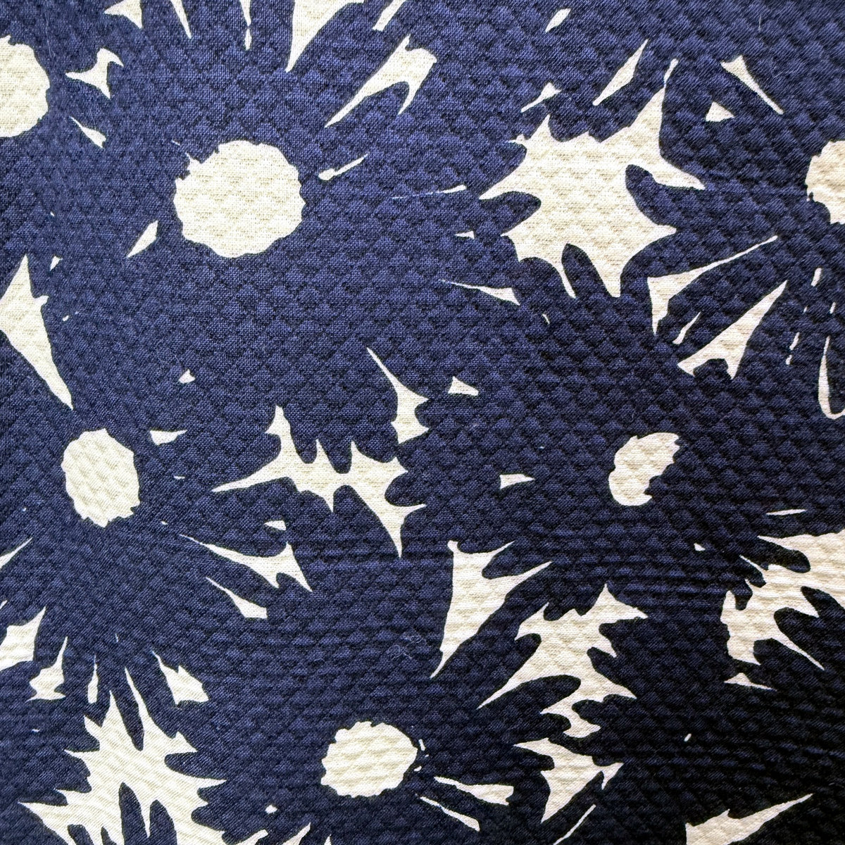 Perri Cutten Womens Sleeveless Floral Print Dress Navy Blue and White Size 18
