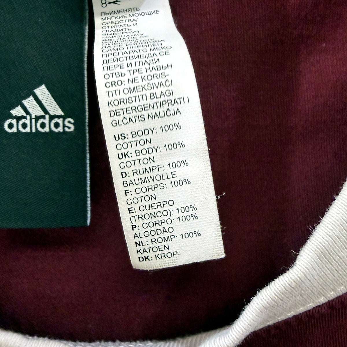 adidas Womens Maroon Cotton Pullover Sweatshirt - Comfortable XL Size
