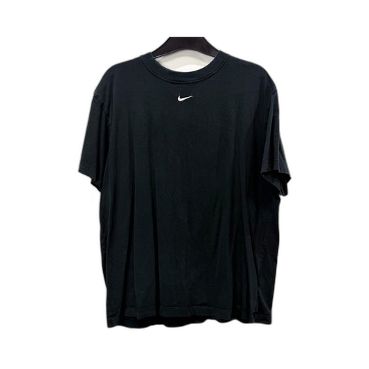 Nike Mens Pullover Sweatshirt Black Loose Fit Cotton Activewear Size M