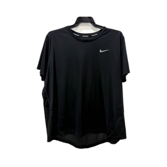 Nike Womens Dri-Fit Athletic Running Shirt for Gym Workouts in Black XL