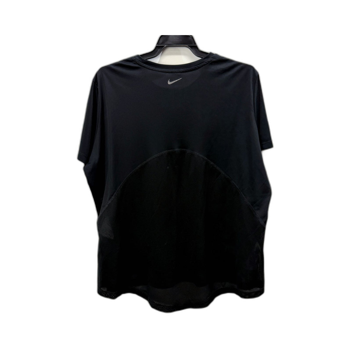 Nike Womens Dri-Fit Athletic Running Shirt for Gym Workouts in Black XL