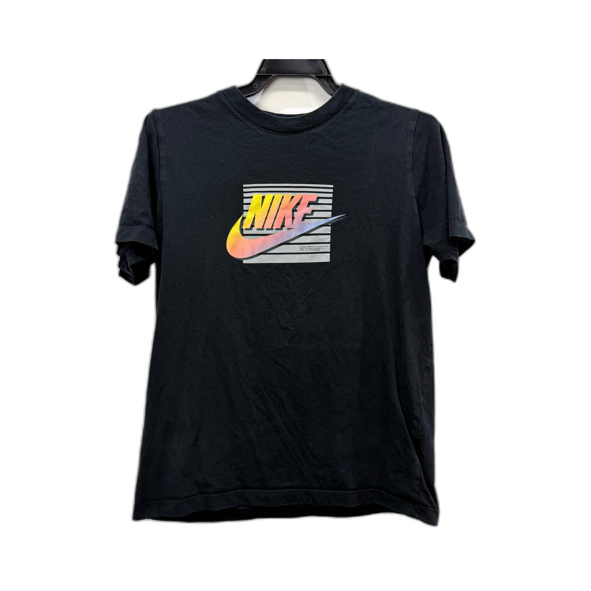 Nike Kids Black Graphic Cotton T-Shirt Pullover Sweatshirt XL NEW